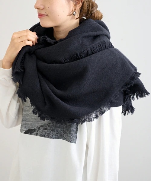 [最安値挑戦]ストール THROW/スロー ALEX スクエアストール ピン付き レディース