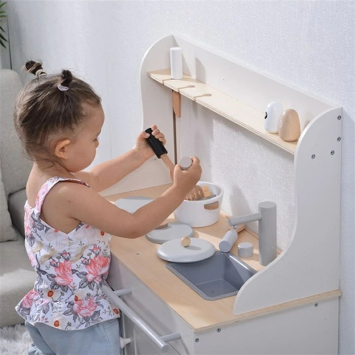 激安価格！知育玩具 子供用 ままごとセット 木製 黒板付き 調理器具付き おままごと キッチン 誕生日 台所 子供 収納 まねっこ コンロミニキッチン おもちゃキッチン キッズ ベビー プレゼント ホ