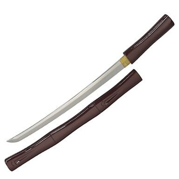 模造刀 日本刀 OG-50 竹茶塗 小刀 短刀 尾形刀剣 70cm 刀 コスプレ リアル 本格的 仮装 ソード 刀 模擬 模造 おもちゃ グッズ 美術品 時代劇
