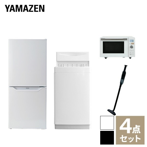 【新生活応援セット】 家電セット 一人暮らし 新生活家電 4点セット 新品 (6kg洗濯機 106L冷蔵庫 オーブンレンジ 軽量クリーナー)