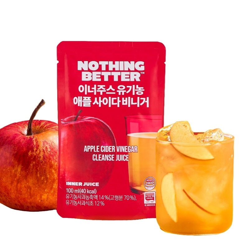 ナッツベラルインナージュースアサビオーガニックアップルサイダービーニガーオリーブヤング100mlx24パックアップル発酵酢