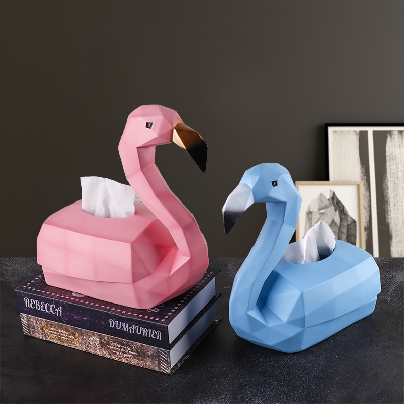 北欧風フラミンゴ ティッシュボックス 収納ボックス クリエイティブなインテリア