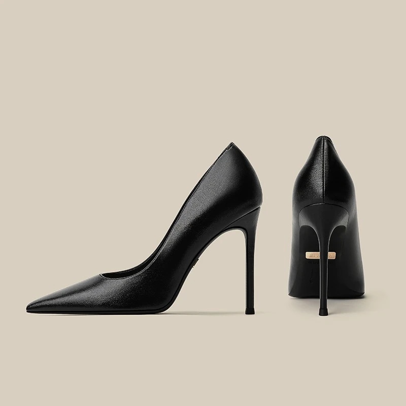 春 夏 パンプス ローヒール PU ポインテッドトゥ 多用途 シューズ レディース 韓国ファッション