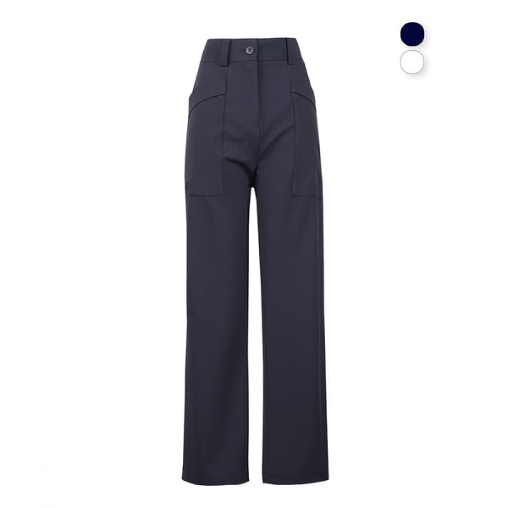 [ノーブルジーンズ] M WB719レディースワイドパンツレディースバンディングパンツサマースパンクールストリングヘイウェストワイドパンツ