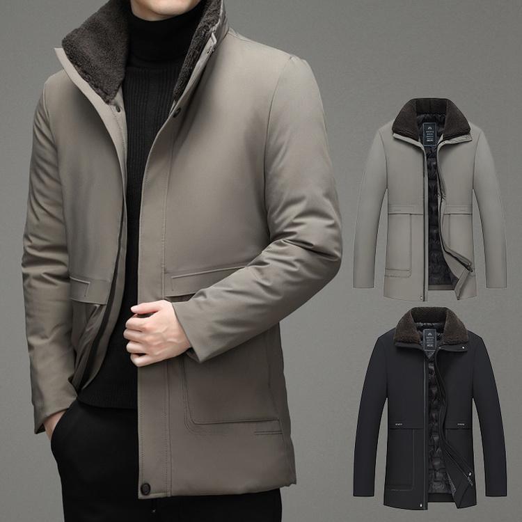 中綿 メンズ ジャンパー 襟にボア付き 中綿コート アウター 防寒 防風