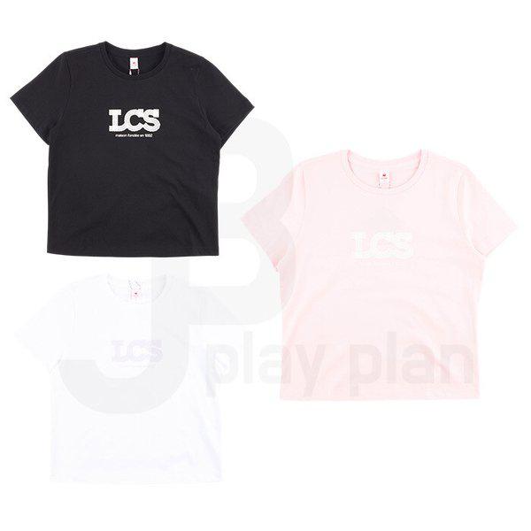 女性レースグラフィックポリスパン半袖Tシャツ QQ122ORS21