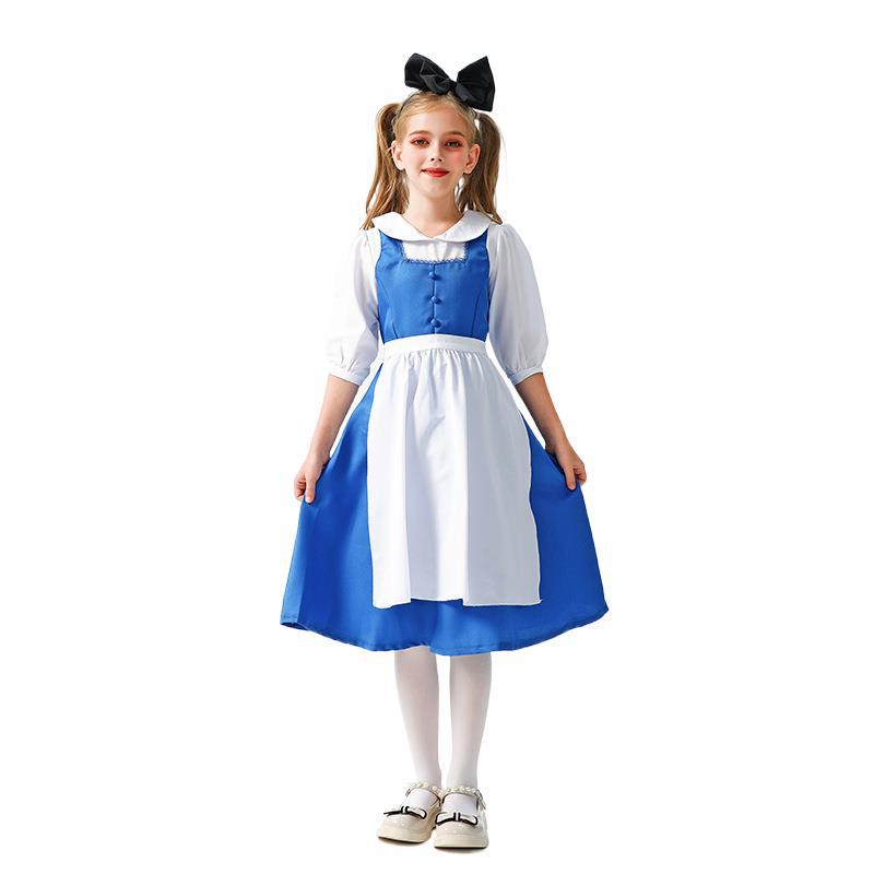 アリス子供服牧歌的な農場メイド服女の子ロリータパフォーマンス衣装プリンセスドレス