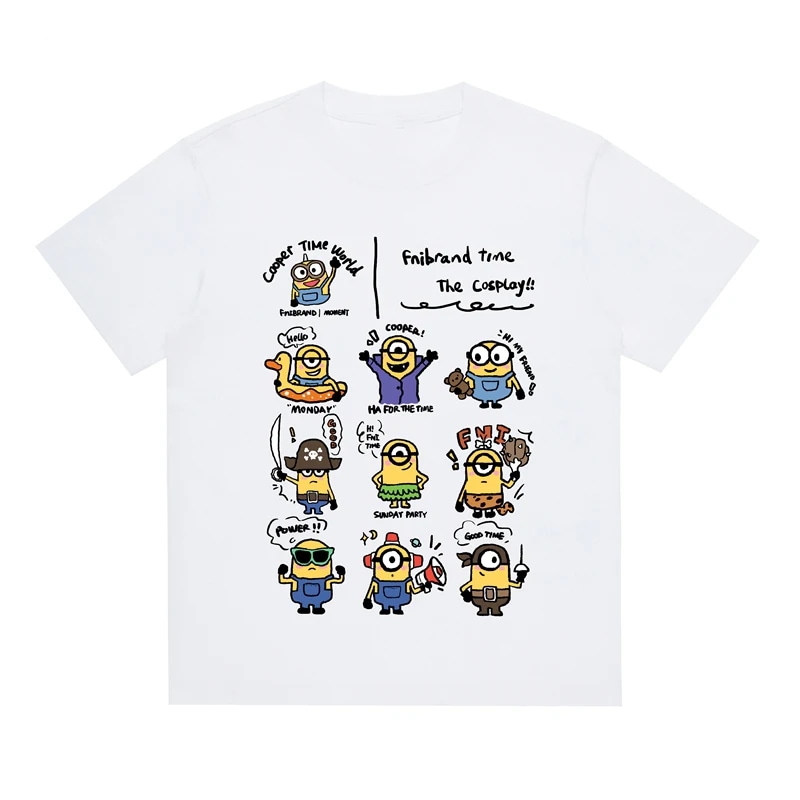 子供用ミニオンプリントTシャツ,半袖トップス,男の子と女の子用のカジュアルTシャツ,ラウンドネック,新しいトレンド,綿100,夏,2022 - 1501 7,160円
