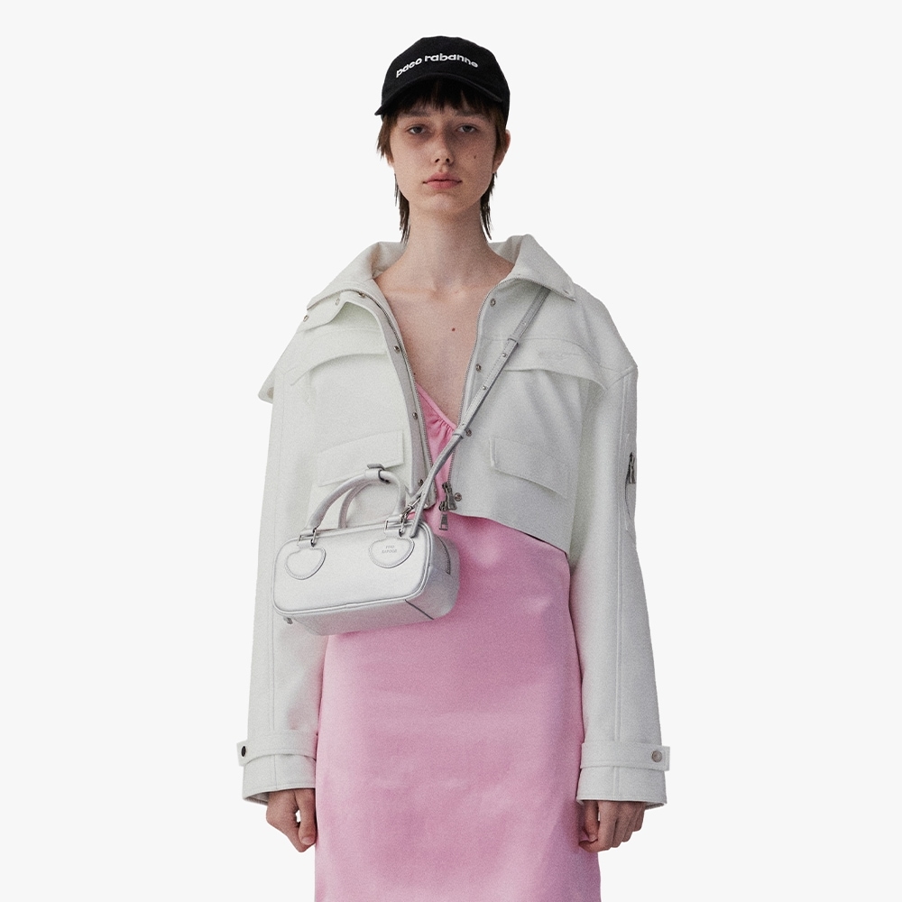 ファインドカプールハートブロックバッグ 22 クリンクル-シルバー 16,992円