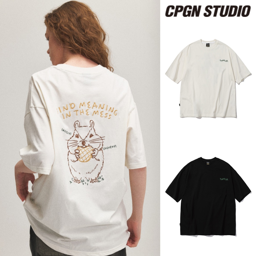 【CPGN STUDIO】 Crunch Embroidery Short Sleeve Tee