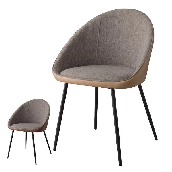 チェア 座面高約46cm 椅子 スチール ソフトレザー