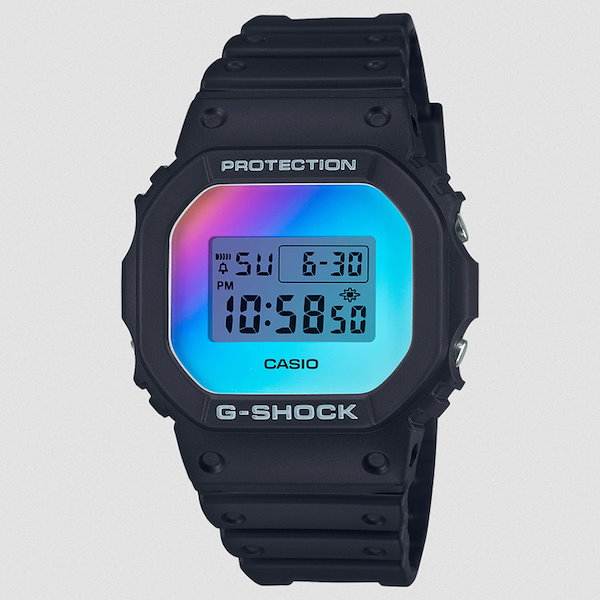 カシオ G-SHOCK DW-5600 Iridescent Color レインボー蒸着 国内正規品 #DW-5600SR-1JF CASIO