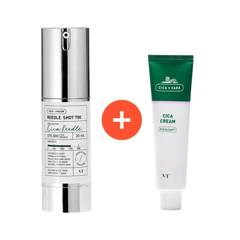 [1+1]リドルショット 700 + シカクリーム 50ml にきび ニードル 針ニキビ跡 reedle毛穴ケア クリーム陶器肌