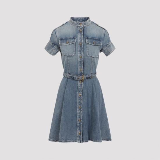 ALEXANDER MCQUEEN Women Short Skirts 857116 QMAD1 4383 LIGHT BLUE WASH