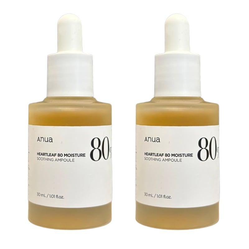 Anua 公式 アヌア ドクダミ80%水分鎮静アンプル 30ml+30ml