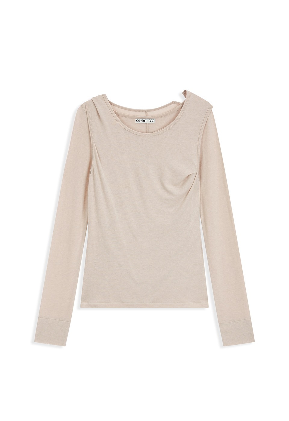 【OPEN Yy】 26SS CONVERTIBLE HOOK TOP DRESS : BEIGE
