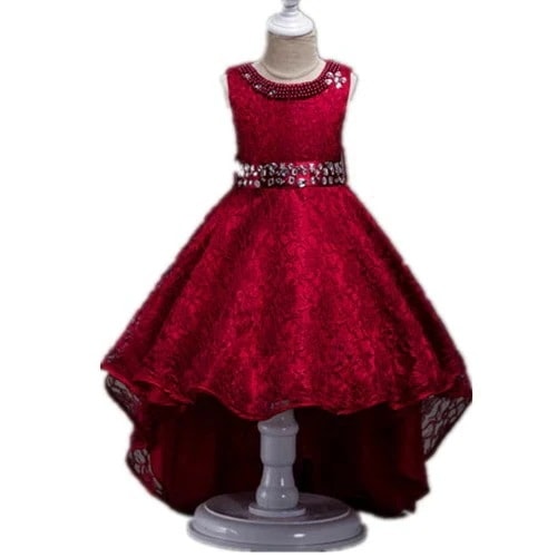 6色入荷　子供ドレス キッズワンピース　子供　ドレス　ワンピース　フォーマル　女の子　ジュニア　ピアノ発表会　パーティー　結婚式　七五三　演出舞台　後下がり　総レース