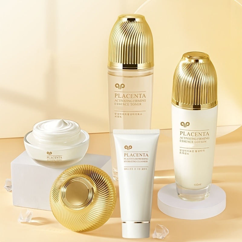 4個入り HANMJ シープエンブライオーエッセンス モディファイイング・フィーミング＆モイスチャライジング ライトベージュケア フェイスクリーナー エッセンス ウォーターエッセンス クリーム 顔用