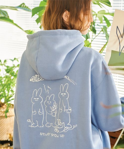FUNKY RABBIT EMBROIDERY HOODIE 韓国正規品