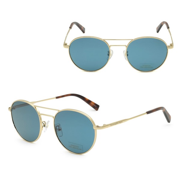 ゼニア サングラス ZEGNA EZ0089-D/S 28V 52 Ermenegildo Zegna サングラス ノーズパッド UVカット ゴールド ブルー