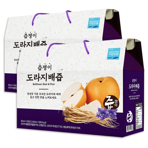 汁飲み キキョウ梨ジュース 2箱 60包 /クーポン家 22050ウォン