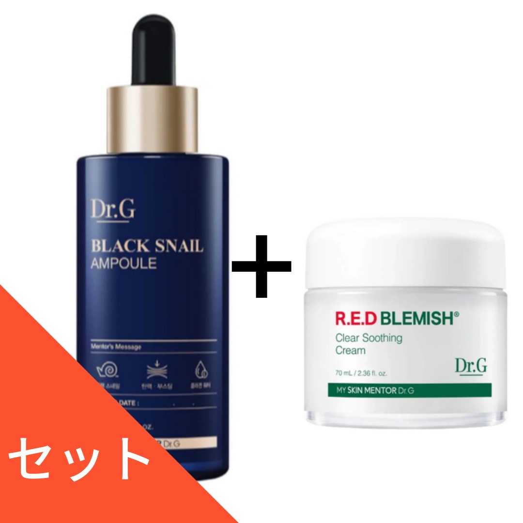 ブラックスネイルレチノールアンプル, 50ml+レッドブレミッシュクリアスージングクリーム, 70ml