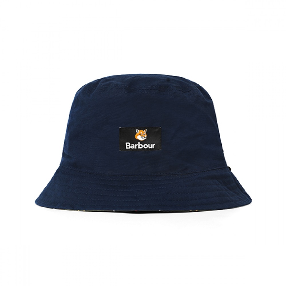 BARBOUR MHA0836 MHA NY71 バーバー x メゾンキツネフォックスヘッドリバーシブルバケットハット