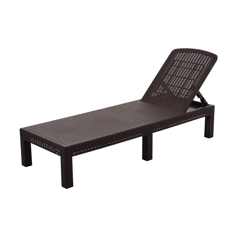 ガーデンチェア デッキチェア サンベッド ガーデンベッド チェア リクライニング 折り畳み プール ホテル ガーデンチェア 屋外 ４段階調節 ベランダ ラタン調 コンパクト 家具 樹脂 ホテル カフェ 22,849円