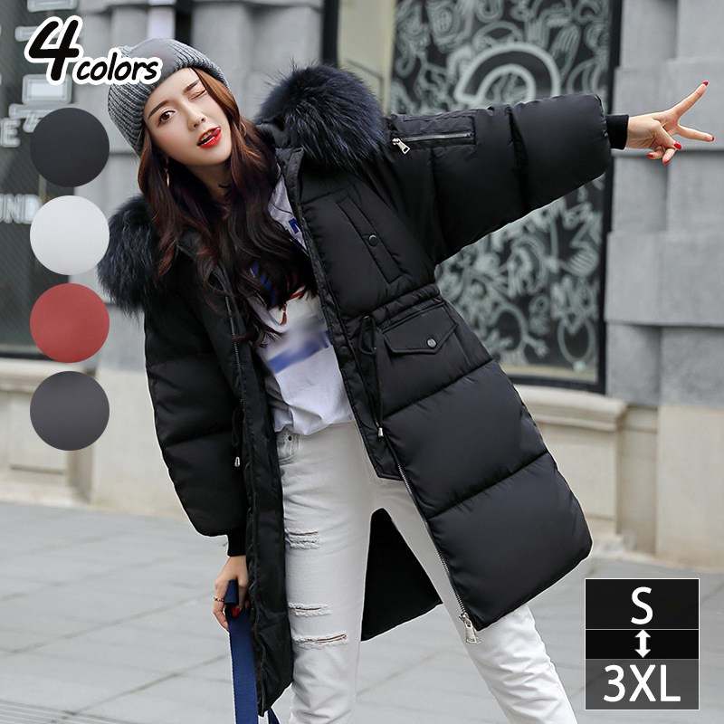 ダウンコート ウォッシャブル ダウンジャケット ロングコート 大きいサイズ ビッグシルエット 30代 アウター レディース 大人 黒 白 上品 防寒 体型カバー 秋冬 ロングダウン きれいめ Ocea