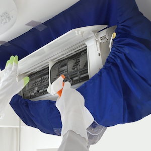 エアコン洗浄カバー（中サイズ） エアコンフィン 洗浄シート エアコン掃除用 家庭用 クリーニング 壁