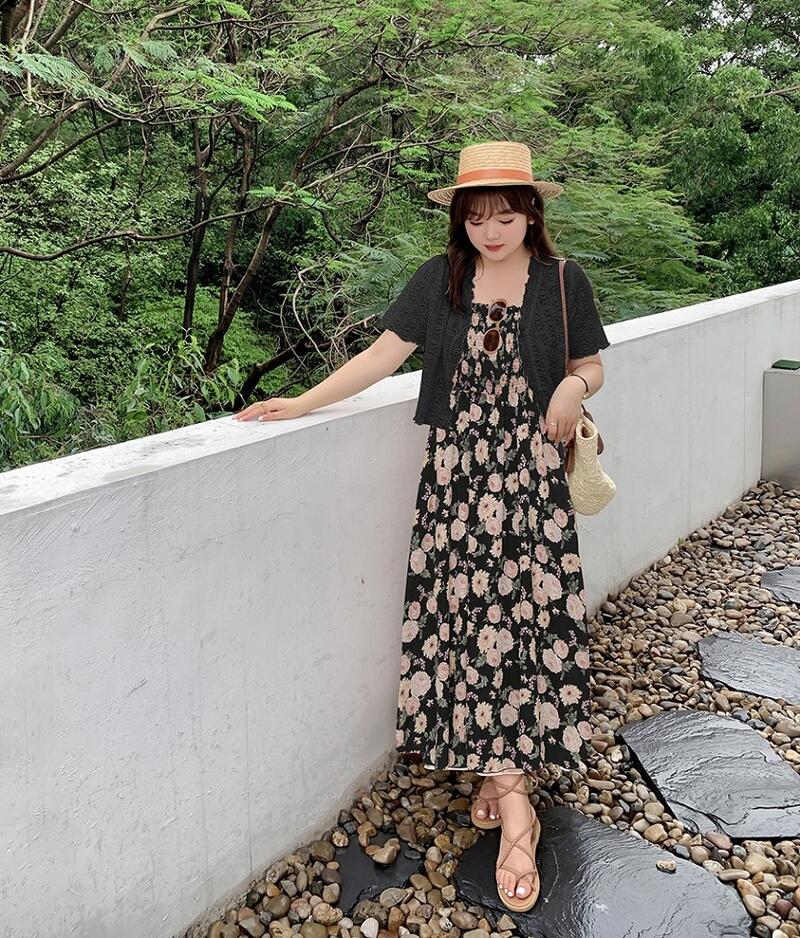 驚きの安さ2L～6L2色ブラック アイボリー 大きいサイズ ワンピース お嬢様 ワンピ クラシカル 学生 ロリータ ゴスロリ レトロ コスプレ アイドル 衣装ぽっちゃりさんのシャーリングゴム入