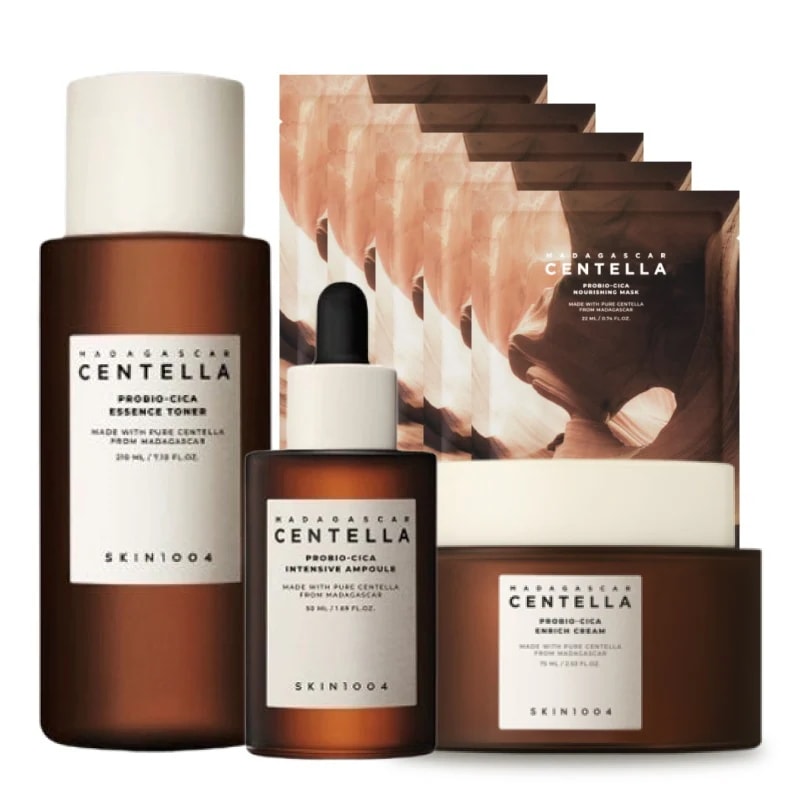 センテラ プロバイオシカ 人気 4点 セット(パック 5枚+トナー 210ml+アンプル 50ml+クリーム 50ml) / 韓国 人気 エイジングケア 乾燥肌 スキンケアセット