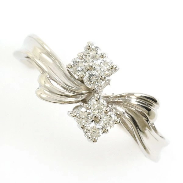 PT900 プラチナ リング 16号 ダイヤ 0.25 中古