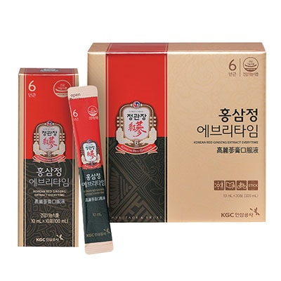 紅参精エブリタイム(10mlx30包 液状タイプ） ジョンガンジャン 健康補助食品 韓国食品