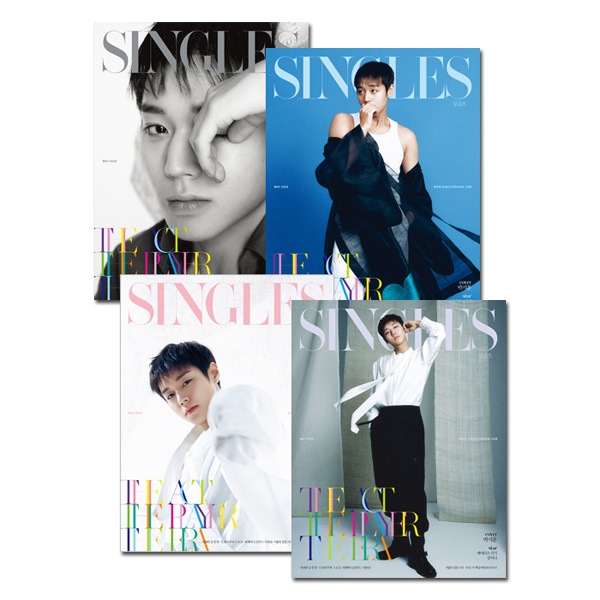 [4種セット／合本特典付き] 韓国女性雑誌 Singles 2026年 5月号 (パク・ジフン表紙4種セット)