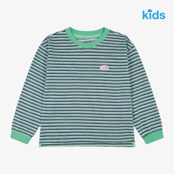 ノースフェイス キッズ プレイオン ストライプ 長袖Tシャツ NT7TS02T