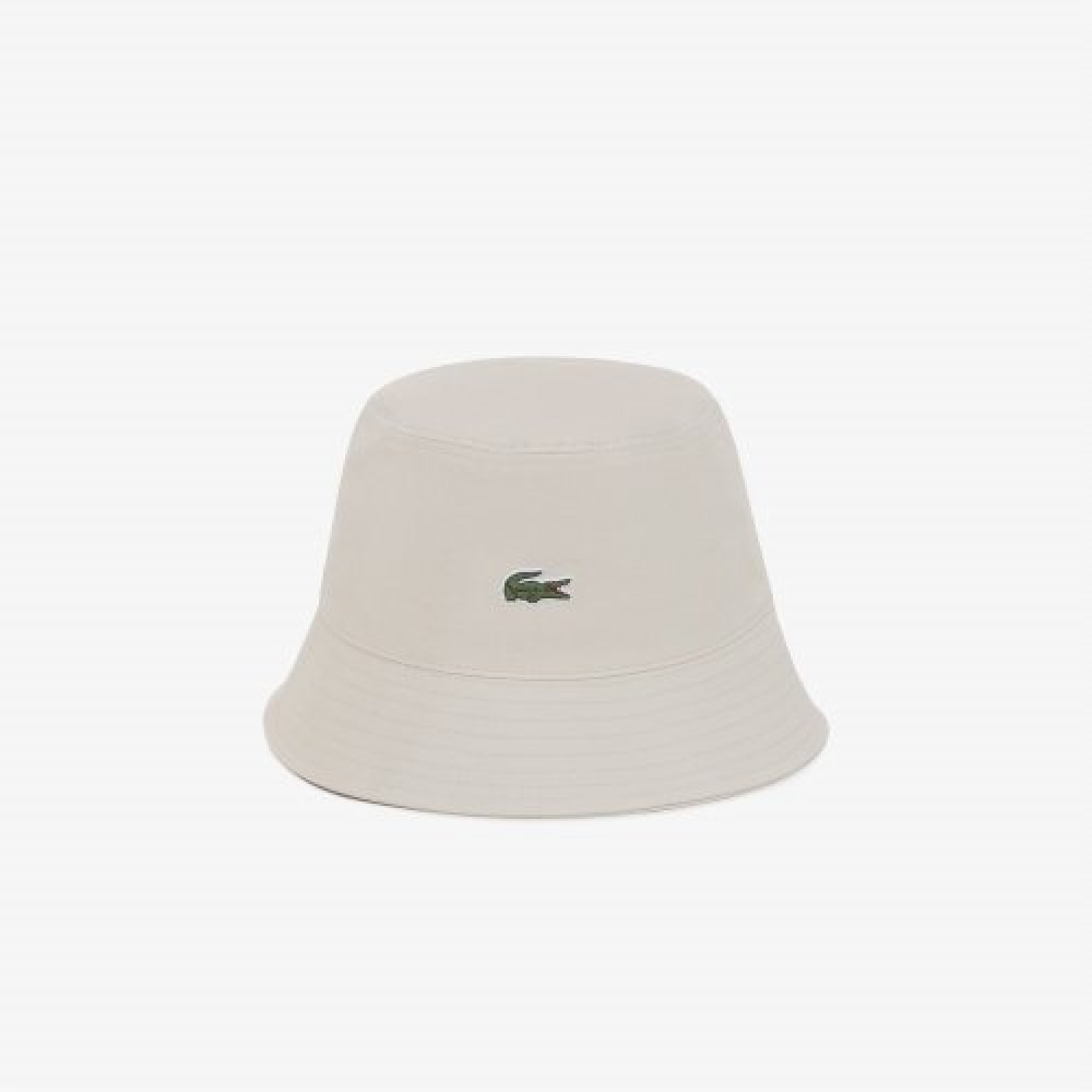 LACOSTE コモンベーシックバケットハット [ライトベージュ]
