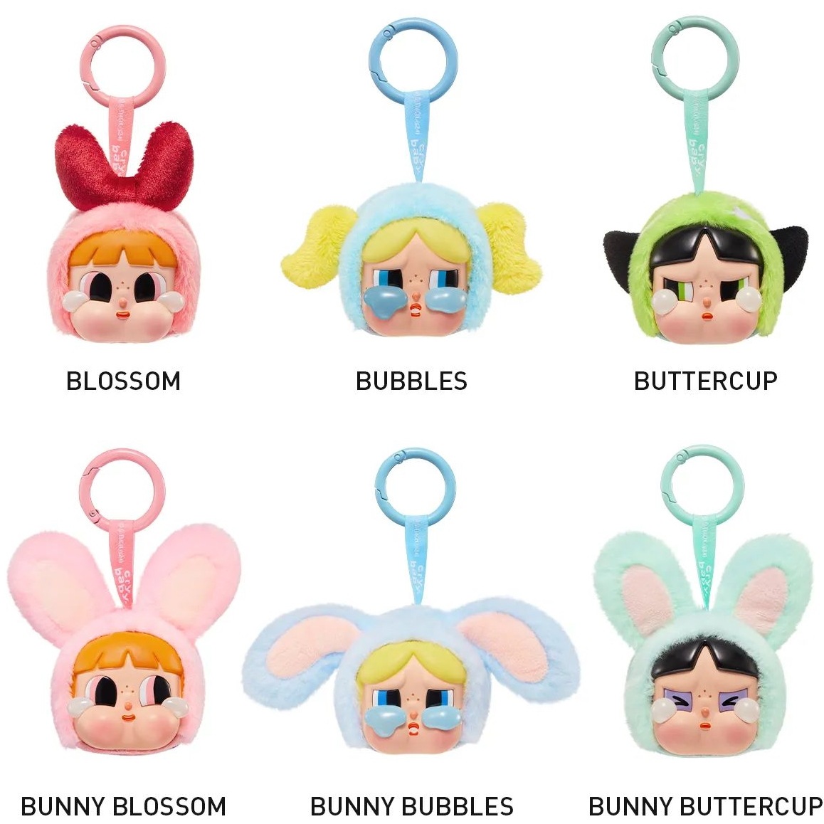 公式正規品POP MART CRYBABY × パワーパフ ガールズ シリーズ ぬいぐるみ シリーズガチャポンブラインドボックスマカロンぬいぐるみフィギュアサプライズギフト