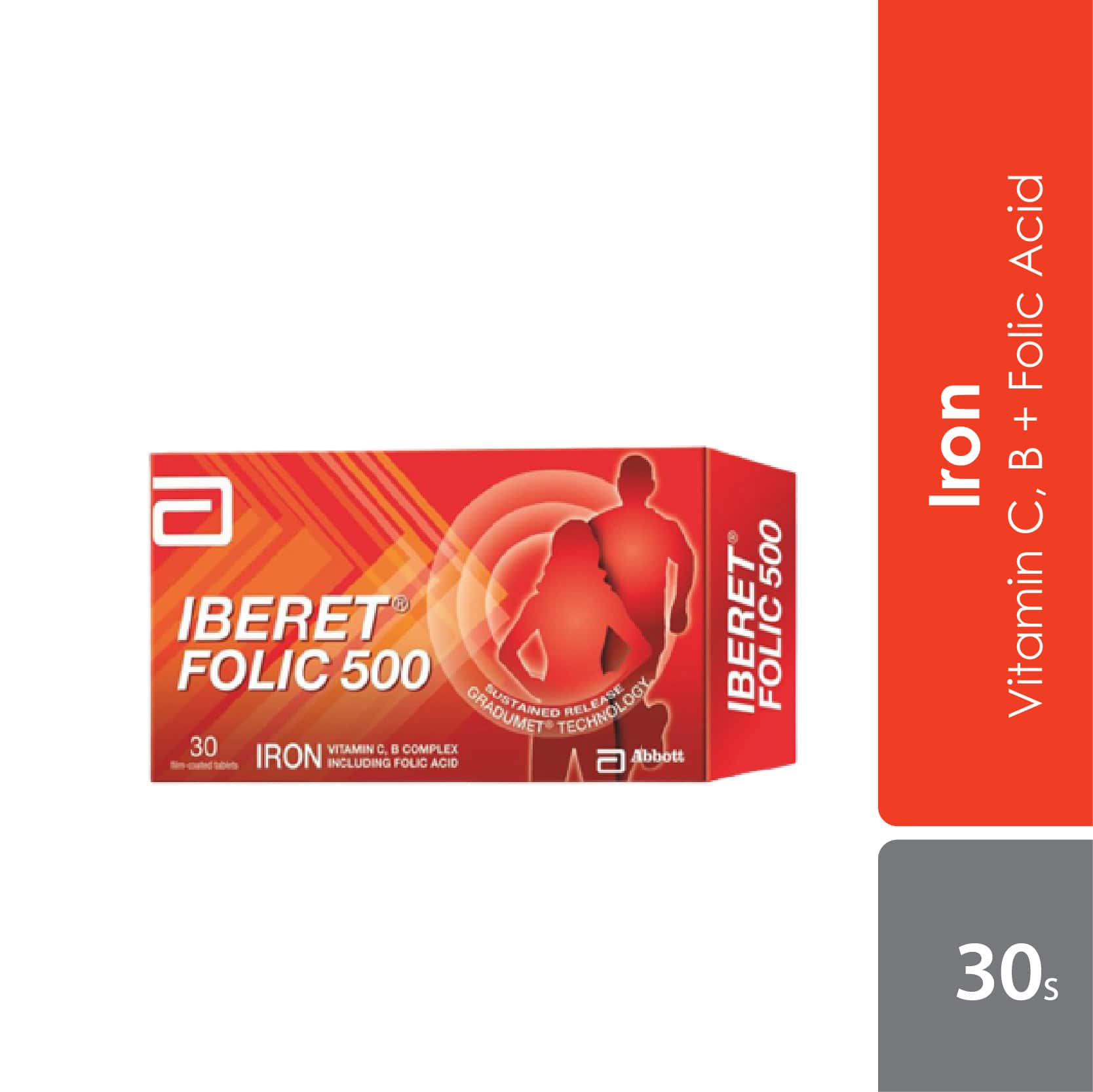 [ 2 packs ] Abbott Iberet Folic 500mg ( 30s ) 9,917円