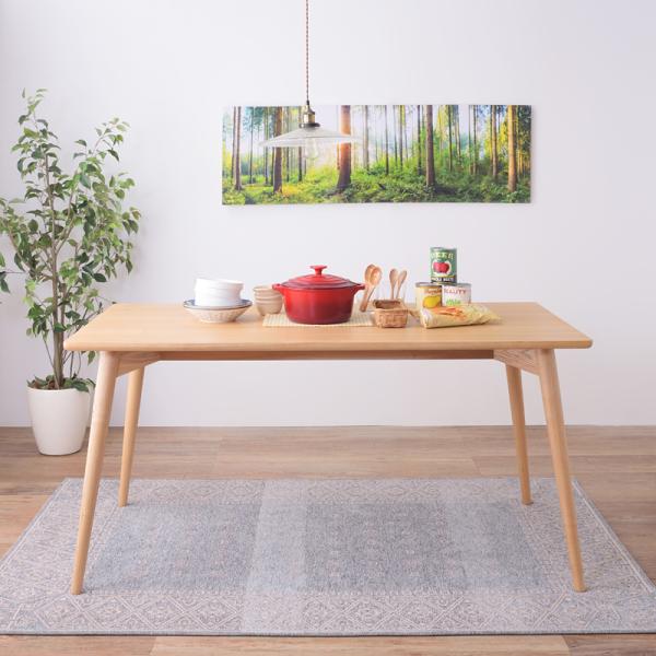 ダイニングテーブル 150×80cm シンプル 北欧 ナチュラル カントリー デザイン 木製 木目 柄 おしゃれ スタイリッシュ テーブル 食卓 ダイニング