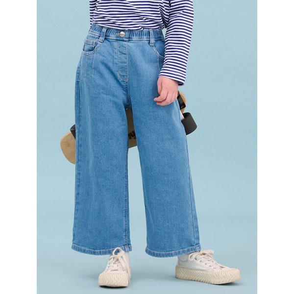 [BEANPOLE KIDS] 女児セミワイドデニムパンツ ブルー (BI5121G01P)