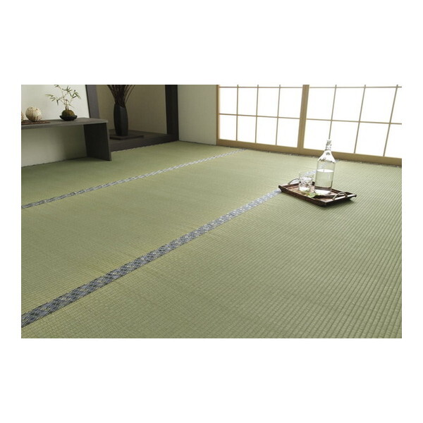1010190012802 純国産 い草 上敷き 上質ない草で作った カーペット 双目織 江戸間8畳(約352×352cm) メーカー直送