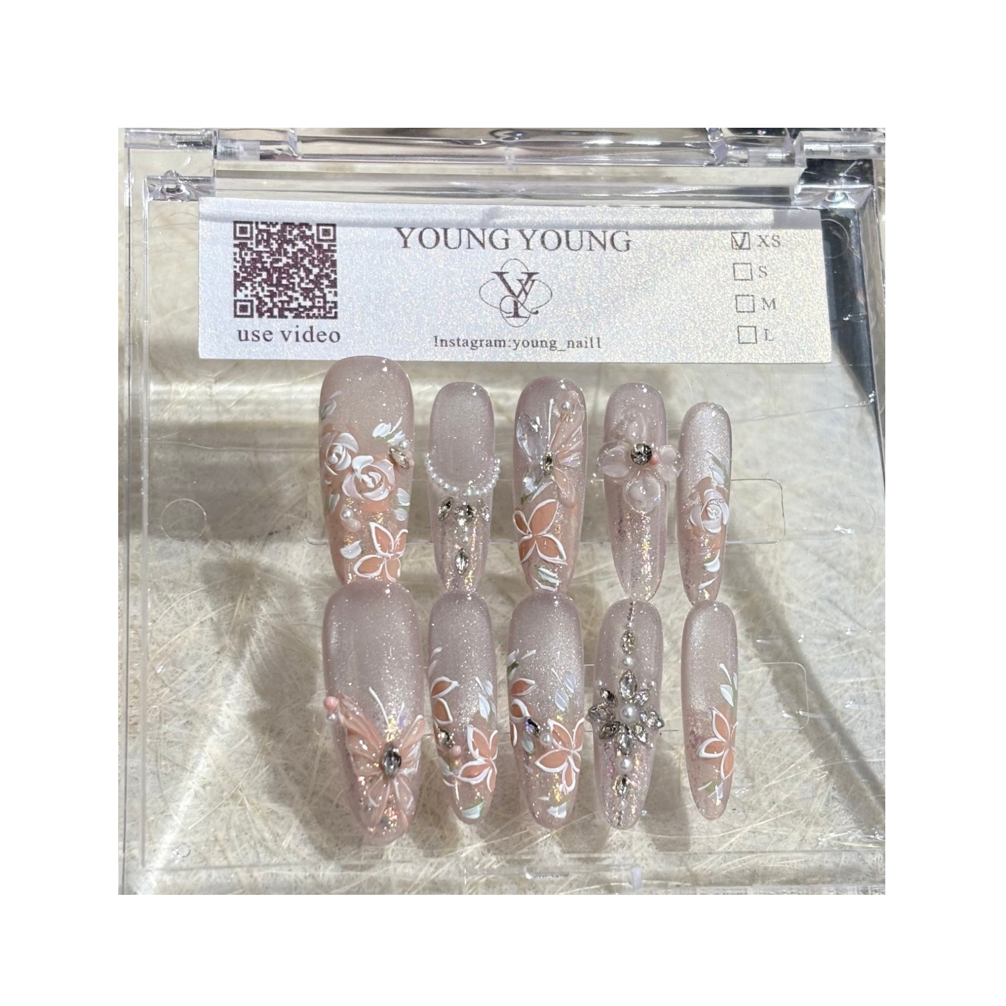 ネイルチップ XNNH 公式正規品 デイリースタイル 可愛いデザイン グルーシールタイプ 簡単に貼れる チップ用のり付き