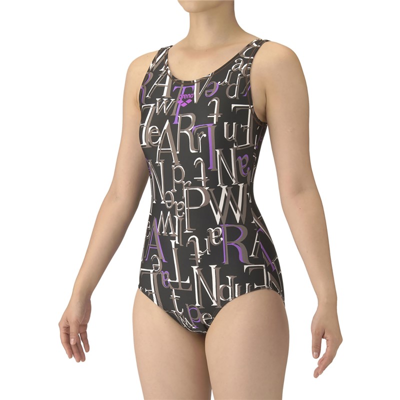 フイツトネスワンピース 水泳水着W フィット (as5fwf21l-bkpp) 7,950円