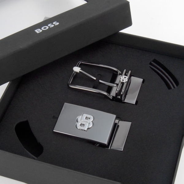 HUGO BOSS ヒューゴボス ベルトセット ブラック 50553335 002 BELT SET BLACK 並行輸入品
