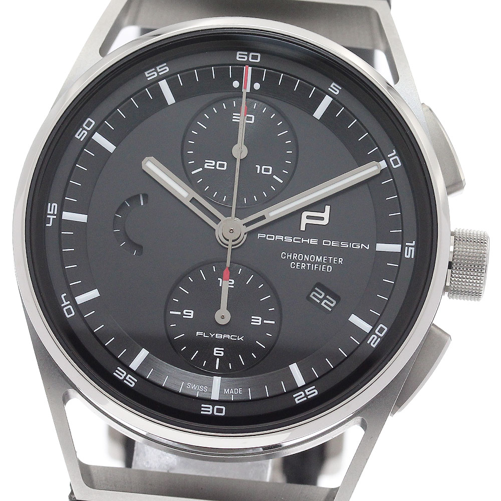 ポルシェデザイン Porsche Design 6023.6.04.005.07.2 1919 クロノタイマー フライバック 自動巻き メンズ 美品 箱・保証書付き_955997【中古】