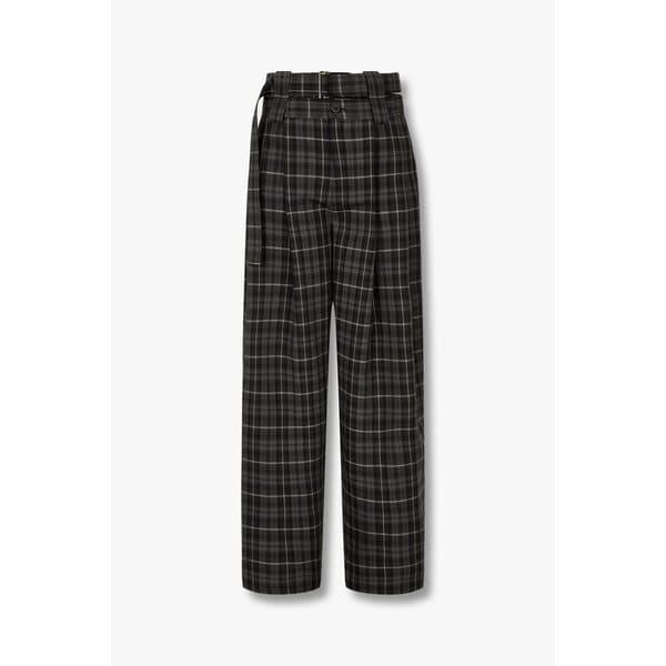 [MEN] 二重オビベルトチェックタックパンツ9154431891099 16,649円