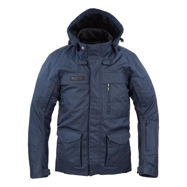 バイク用 デュアルテックストレックパーカー ミッドナイトブルー BL RR7249MN-BLB3