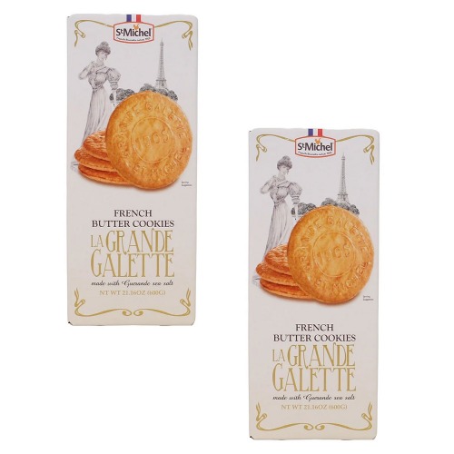 サンミシェルフレンチバタークッキー600g x 2学校のオフィスのタンビールームスナック菓子ティータイムデザートキャンプパーティー