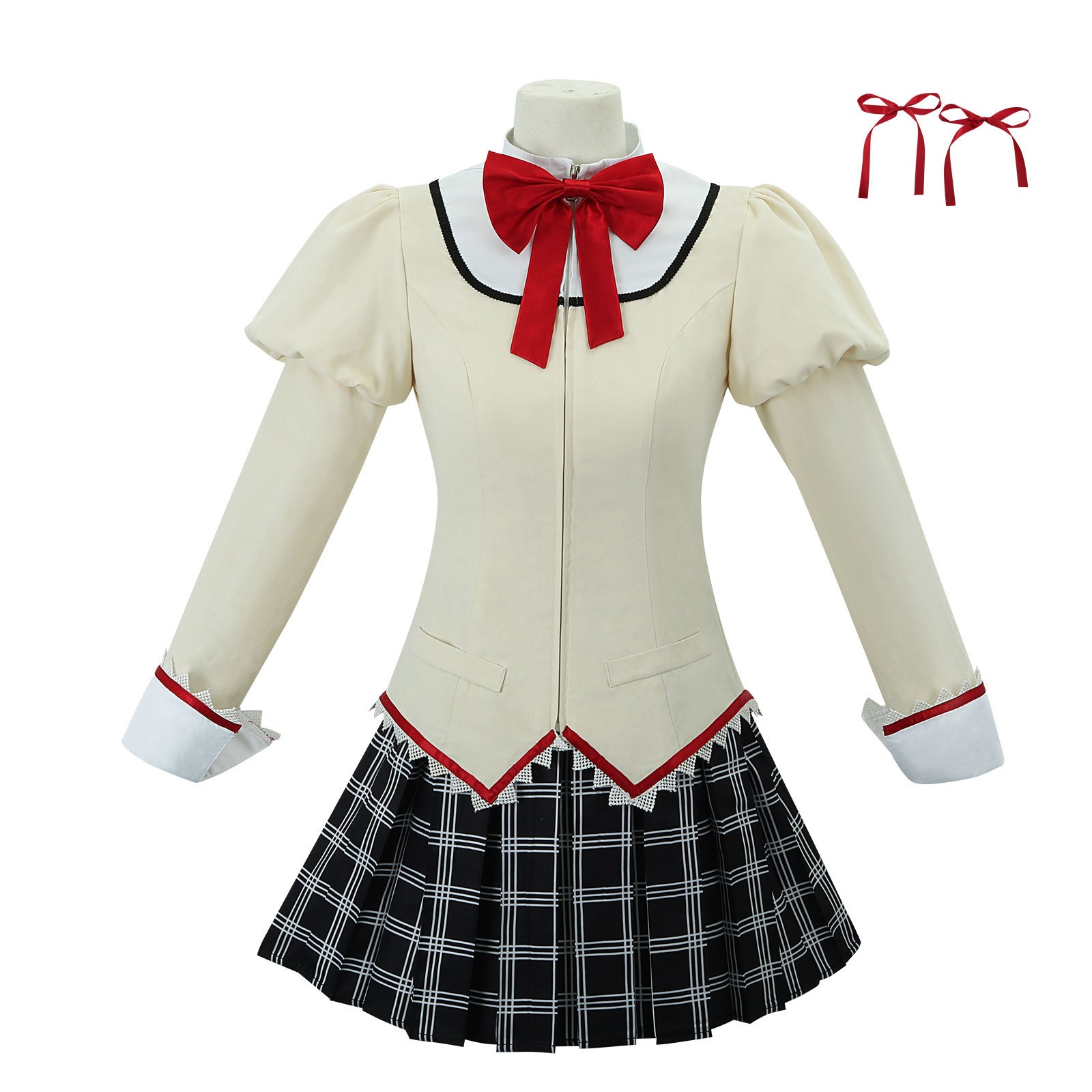 魔法の少女xiaoyuan Cos Coskamiコスプレコスチュームmiki Sakura Sakura Sakura Akako Schoolユニフォーム